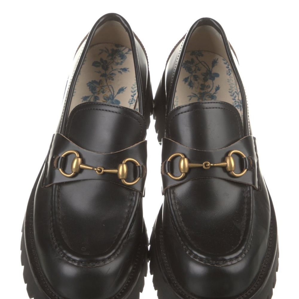 Gucci Chunky Loafer with Horsebit and Bee (41.5)